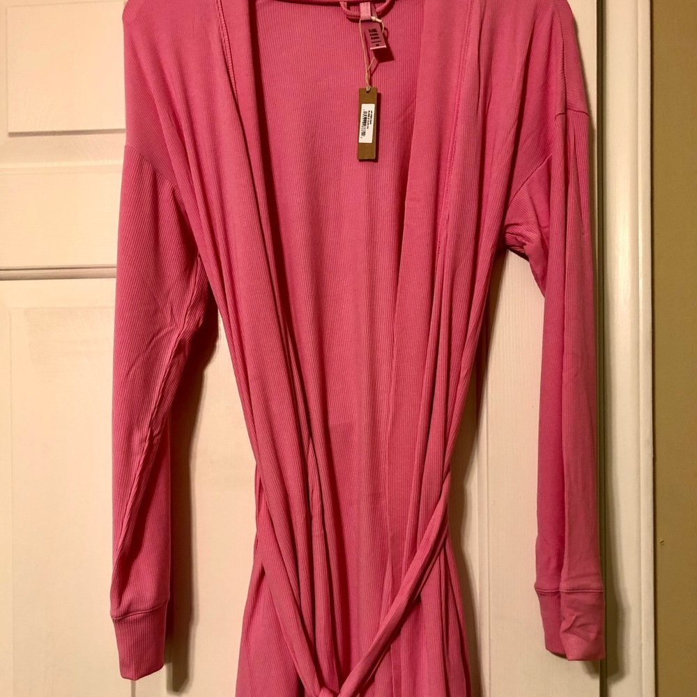 SKIMS Soft Lounge Robe in Bubblegum - Size XS